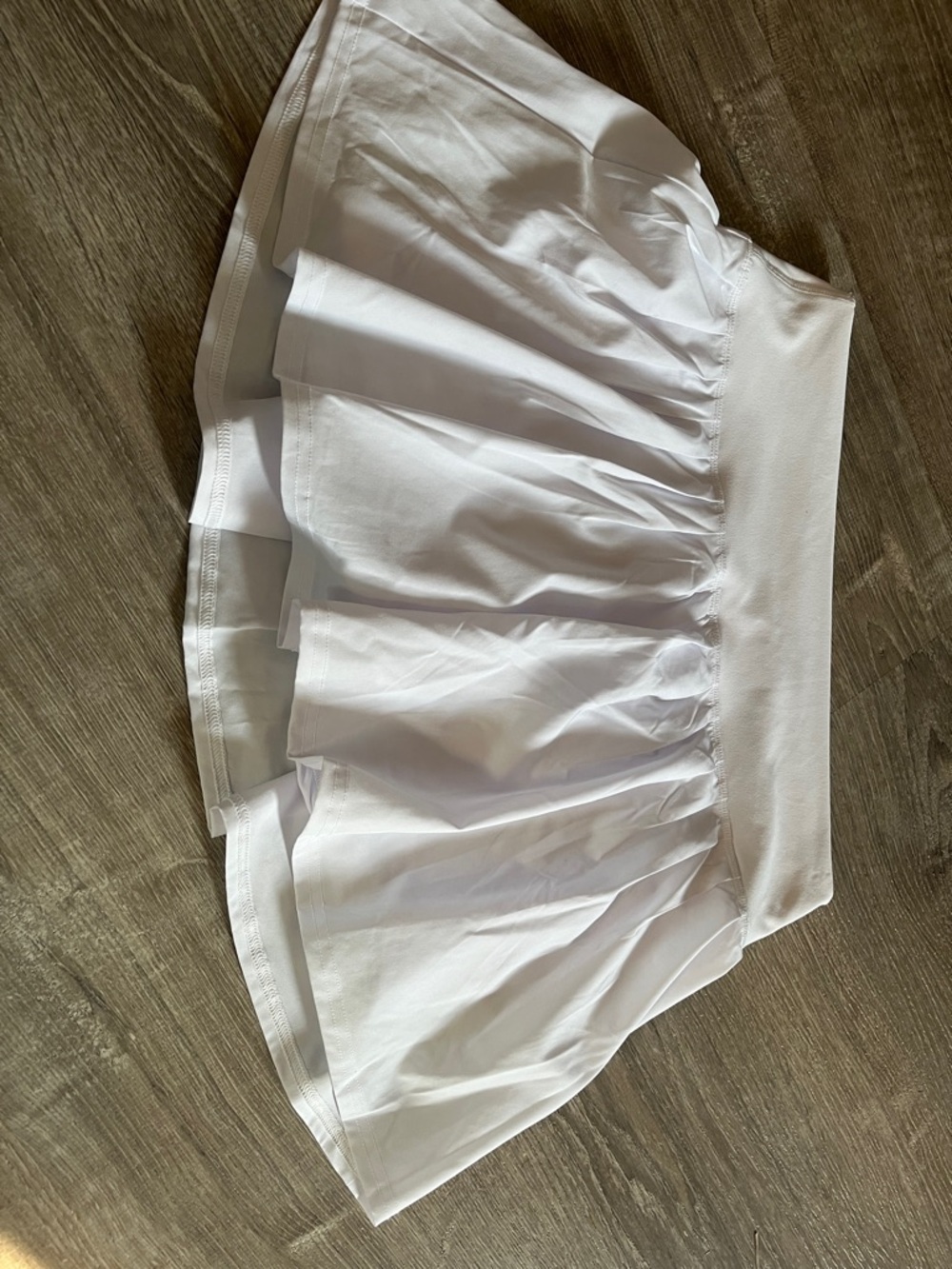 Gottex White Gathered Circle Mini Skirt